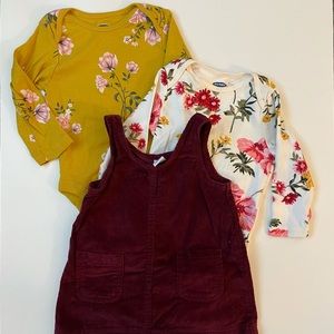OLD NAVY Dress with Onesies 6-12 month